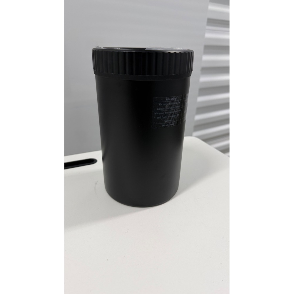 RoneKit Electric Vacuum Coffee Canister Black Airtight Storage USB Rechargeable